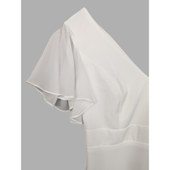 Ever Pretty NWT V-Neck High Low Ruffles Chiffon Dress Size Large - Picture 6 of 16